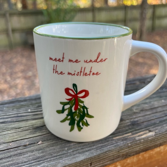 Threshold Meet Me Under The Mistletoe Christmas Stoneware Mug - Picture 2 of 7